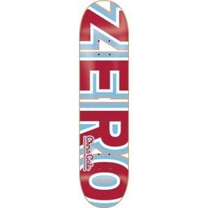  Zero Cole Bold Skateboard Deck   8.37 Burgandy/phillies 