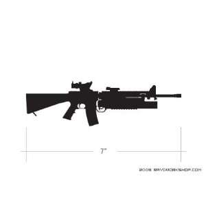  M 16 with M203   SpecOps   Sticker   Decal   Die Cut 