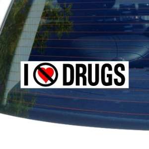  I Hate Anti DRUGS   Window Bumper Sticker Automotive