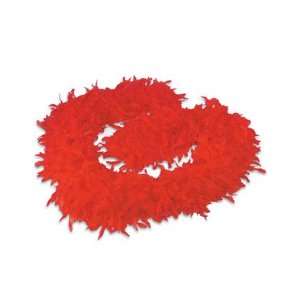  Red Feathered Boa 