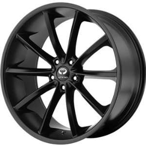 Lorenzo WL032 18x8 Black Wheel / Rim 5x112 with a 20mm Offset and a 72 