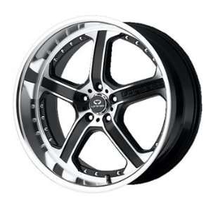 Lorenzo WL021 18x8 Black Wheel / Rim 5x112 with a 42mm Offset and a 66 