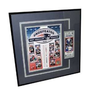  Ticket Frame Patriots 16 0 Game