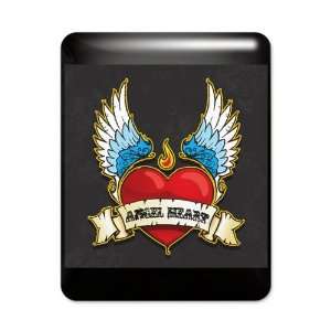  iPad Case Black Winged Angel Heart 