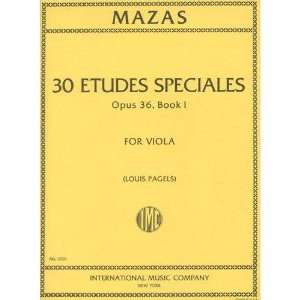  Mazas Jacques Fereol 30 Etudes Speciales Op. 36 Book 1 