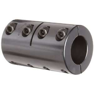 Ruland SPX 16 8 F Two Piece Clamping Rigid Coupling, Black Oxide Steel 