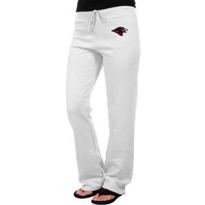  Montevallo Falcons Ladies Logo Applique Sweatpants   White 