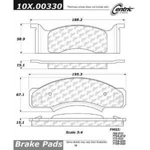  Centric Parts 102.00330 C Tek Brake Pad Automotive