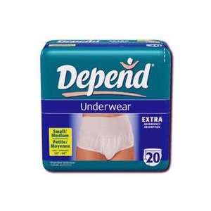  Depend Protective Underwear Small To Medium   20 ea / pack 