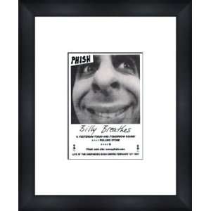  PHISH Billy Breathes   Custom Framed Original Ad   Framed 