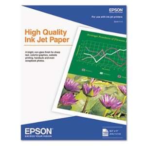  Epson S041111   High Quality Inkjet Paper, Matte, 8 1/2 x 