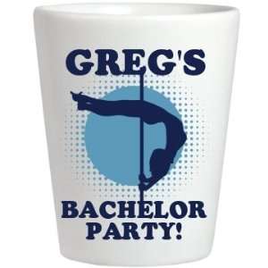  Gregs Bachelor Party Custom Ceramic Shotglass Kitchen 