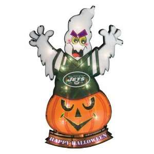  20 Lighted NFL New York Jets Happy Halloween Yard 