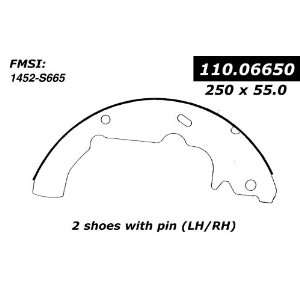 Centric Parts, 111.06650, Centric Brake Shoes Automotive