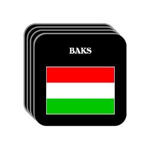  Hungary   BAKS Set of 4 Mini Mousepad Coasters 