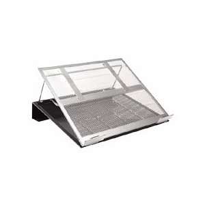 Rolodex Corporation Products   Laptop Stand, Mesh Metal, w/Cord Orgnzr 