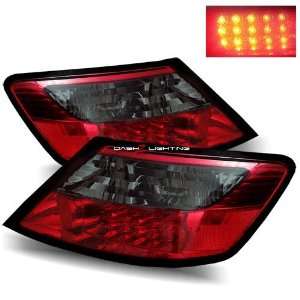  06 08 Honda Civic 2Dr LED Tail Lights   Red Smoke 