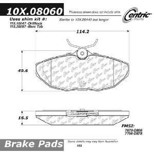  Centric Parts 105.08060 Ceramic Brake Pad Automotive