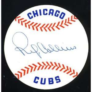 Rip Collins Autographed Baseball   Cubs Sticker PSA COA   Autographed 