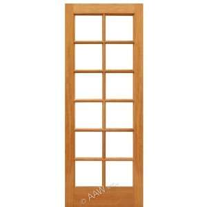   French Door 12/6 24x96 12 Lite Solid Mahogany 8 ft. French Door