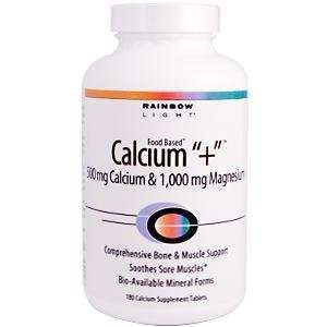  Rainbow Light Magnesium Calcium + Food Based Tablets 180 
