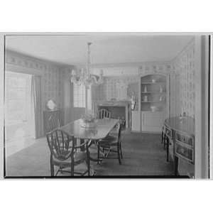   Forest Rd., Essex Fells, New Jersey. Dining room 1939