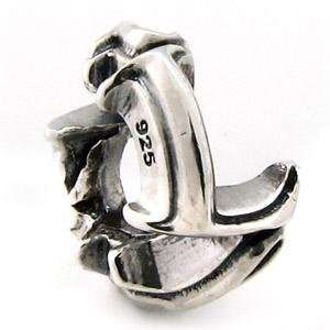  Letter L Spacer Bead 925 Solid Sterling Silver Authentic 
