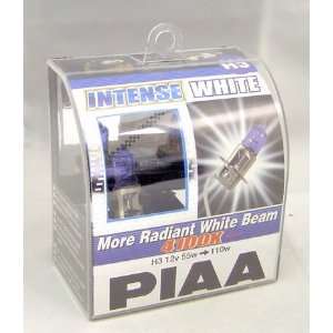  PIAA Intense White H3 10903 Car Headlight Bulb (4100K) and 