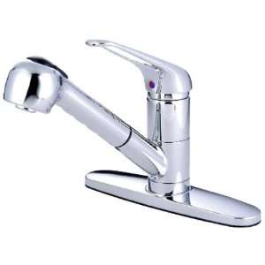   Brass PKS881C single handle pull out kitchen faucet