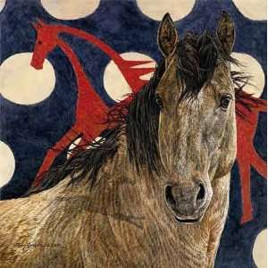  Judy Larson   The Horse Tipi Canvas Giclee