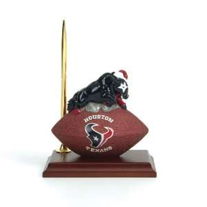  Houston Texans NFL Mascot Desk Pen & Clock Set (6.5 inch 