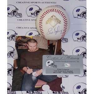  Evan Longoria Autographed Baseball     Official 2008 World 