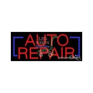  Auto Repair LED Sign 11 inch tall x 27 inch wide x 3.5 