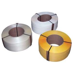   ST 38 9X8 YL Yellow Polypropylene Strapping, 12900 Length, 3/8 Width