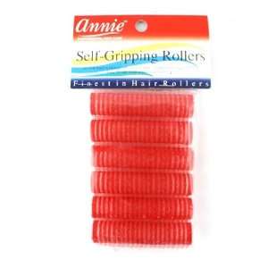  Annie Self Gripping Rollers 6 Count Red #1309 Beauty