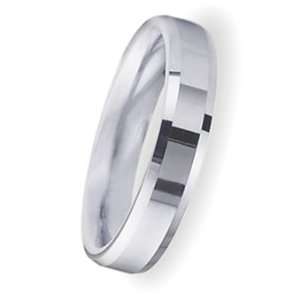 00 Millimeters High Polished Platinum 950 Contemporary Wedding Band 
