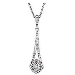 Mind Blowing Drop Style Diamond Necklace With 45 Sparkling Diamonds in 