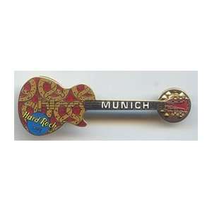  Hard Rock Cafe Pin 14310 Munich Les Paul W/ Pretzels 