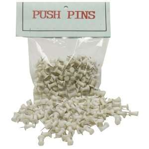   White Push Pins / Thumbtacks   100 pushpins per box