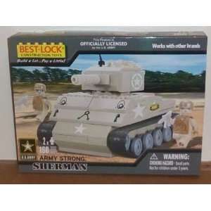  2010 Best Lock Construction Toys Army Strong Sherman Set 