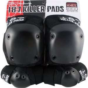  187 Kids Pro Combo Pad Set Knee Elbow Xxs Bk Bk Skate Pads 