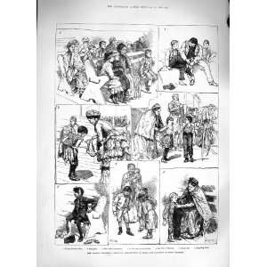  1883 LONDON SAMARITAN DISTRIBUTION BOOTS CLOTHING POOR 