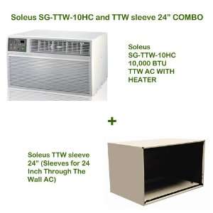 Soleus SG TTW 10HC and TTW sleeve 24 COMBO, 10,000 BTU TTW Thru The 