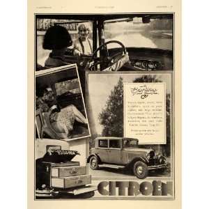  1930 Ad French Car Citroen Touring Automobile Luggage 