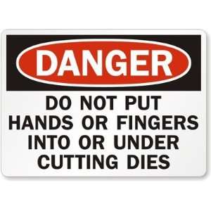  Danger Do Not Put Hands Or Fingers Into Or Under Cutting 