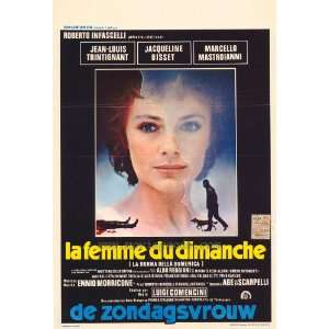 The Sunday Woman (1976) 27 x 40 Movie Poster Belgian Style A  
