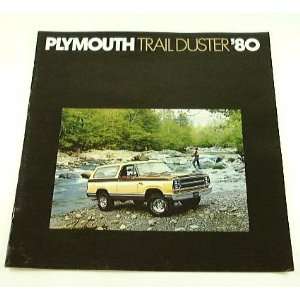  1980 80 Plymouth TRAIL DUSTER Truck BROCHURE Everything 