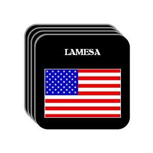  US Flag   Lamesa, Texas (TX) Set of 4 Mini Mousepad 