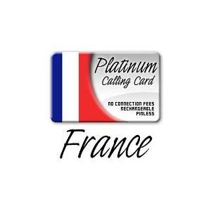  FRANCE PLATINUM International PrePaid Phone Card / Calling 