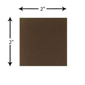  (Sample) Glass Tile 2x2 Swatch Piece of Chocolate Brown 
